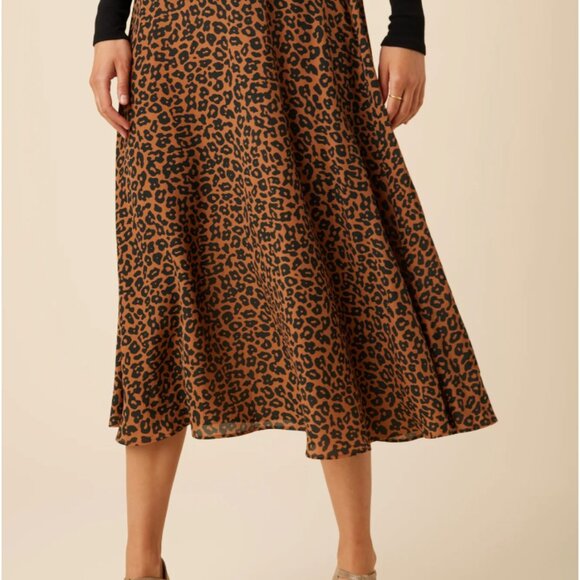 Amour Vert Silk Zebra Print Skirt - Picture 4 of 4